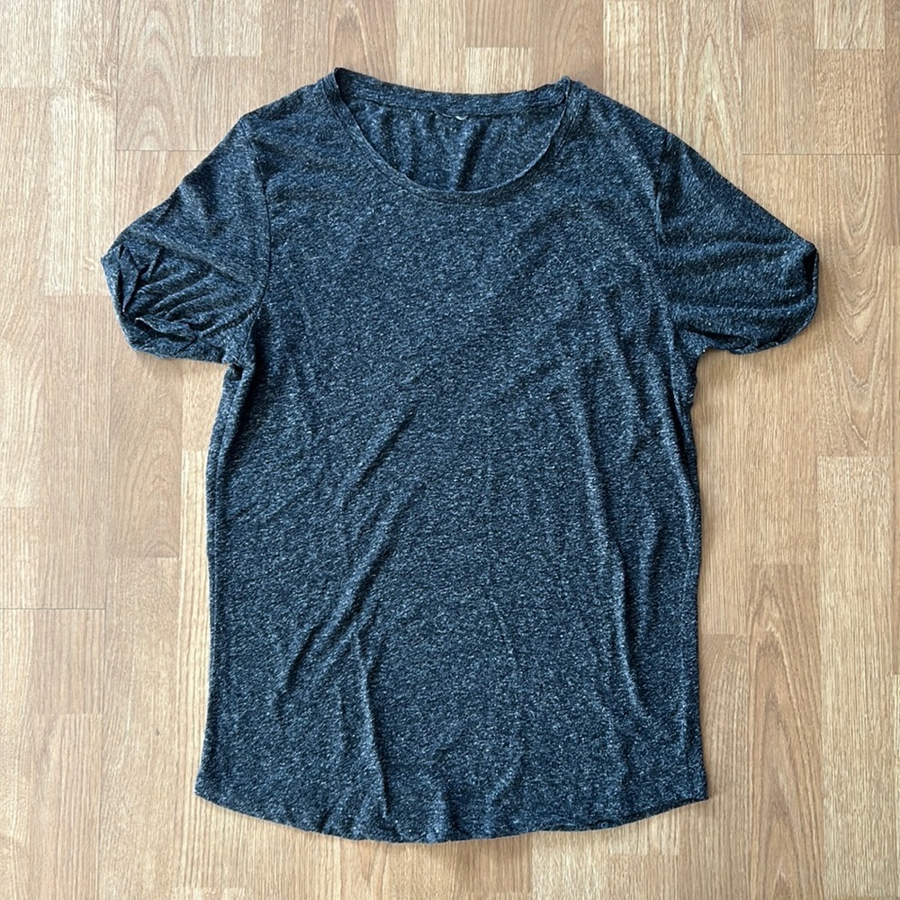 ASOS Slub Raw & Rolled Hem T-Shirt